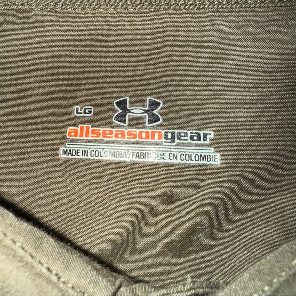 Under Armour Men’s All Season Gear Short Sleeve Button-Down Shirt Olive Green LG - Picture 5 of 6